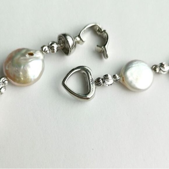 Blush Pink Coin Pearl Pearl Necklace 🆕 - Picture 6 of 10